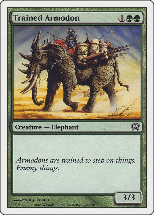 Trained Armodon Card Front