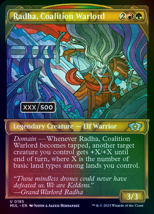 Radha, Coalition Warlord Card Front