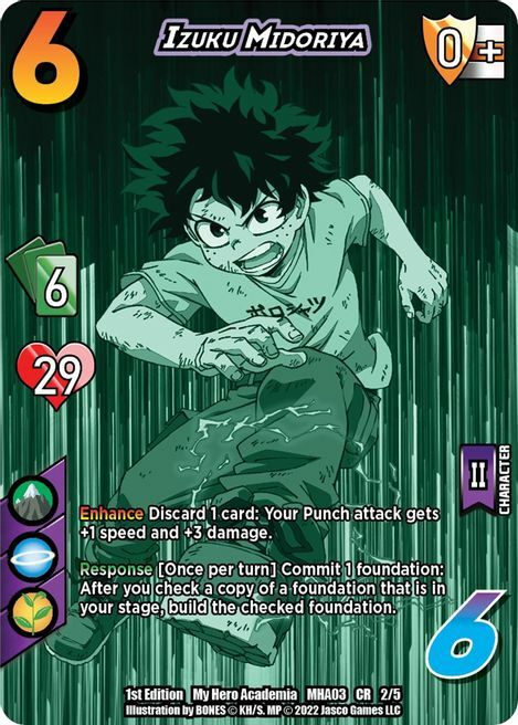 Izuku Midoriya Card Front