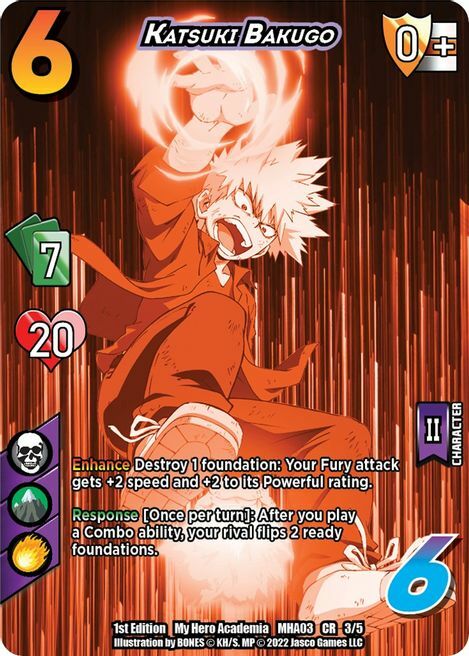 Katsuki Bakugo Card Front