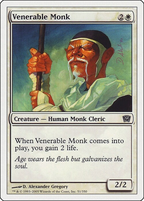 Venerable Monk Card Front