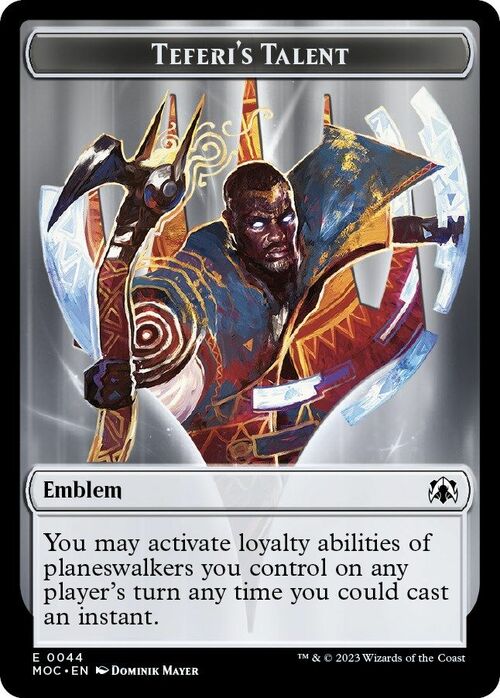 Teferi's Talent Emblem // Elemental Card Front