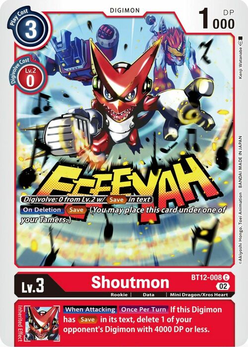 Shoutmon Card Front