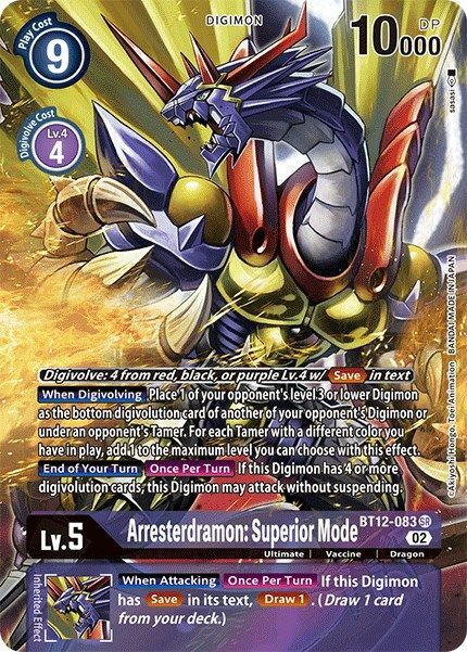 Arresterdramon: Superior Mode Card Front