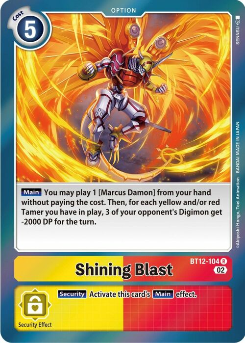 Shining Blast Card Front