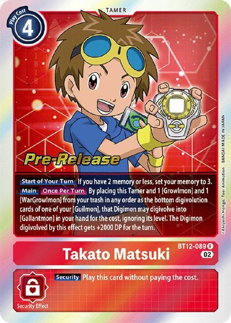 Takato Matsuki Card Front