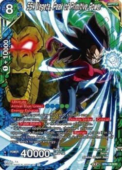 SS4 Vegeta, Peak of Primitive Power Card Front