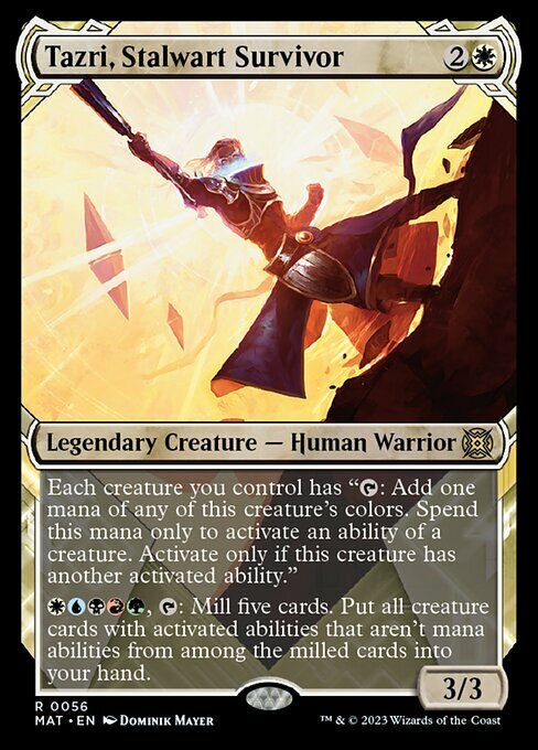 Tazri, Stalwart Survivor Card Front