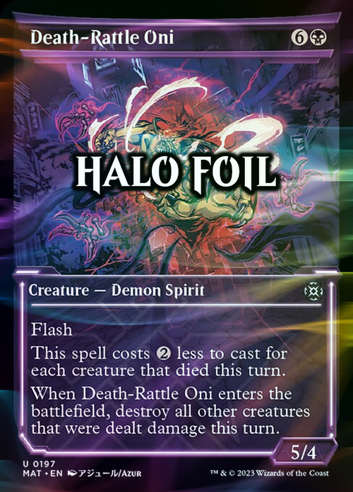 Death-Rattle Oni Card Front