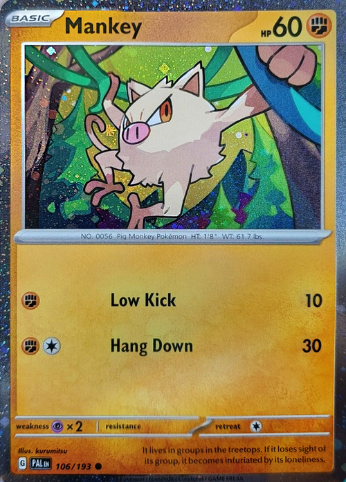 Mankey Card Front