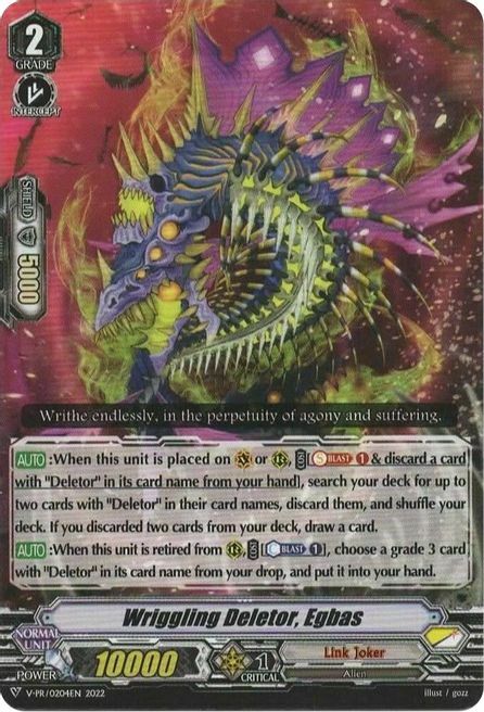 Wriggling Deletor, Egbas Card Front