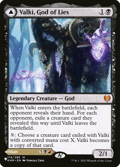 Valki, God of Lies // Tibalt, Cosmic Impostor Card Front