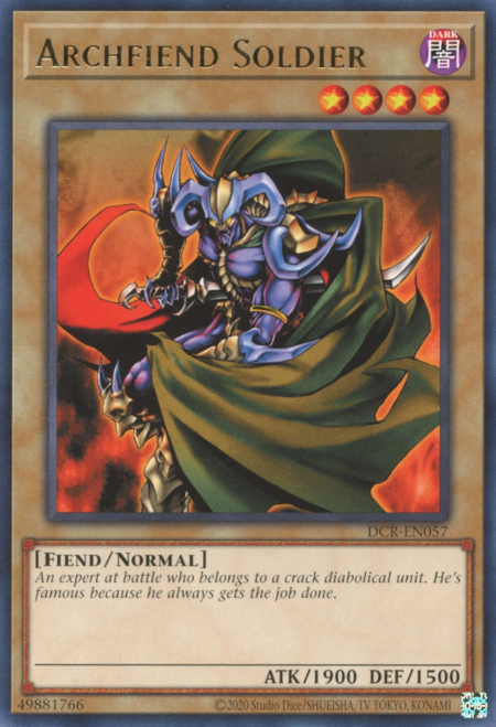 Archfiend Soldier Card Front