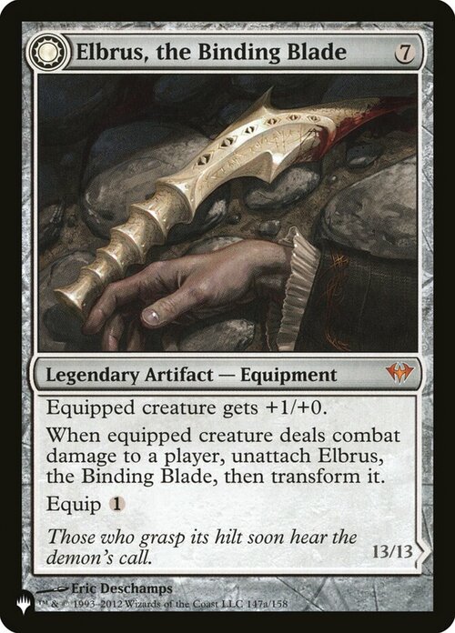 Elbrus, the Binding Blade // Withengar Unbound Card Front