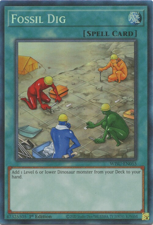 Fossil Dig Card Front