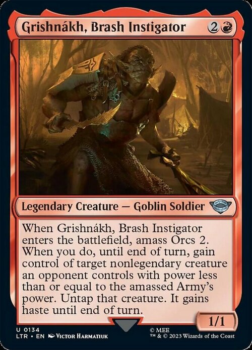 Grishnákh, Brash Instigator Card Front