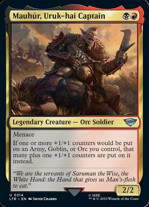 Mauhúr, Uruk-hai Captain Card Front