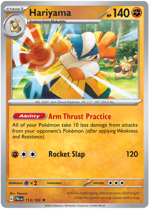 Hariyama Card Front