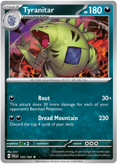 Tyranitar Card Front