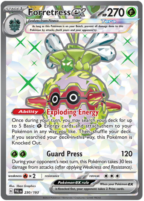 Forretress ex Card Front