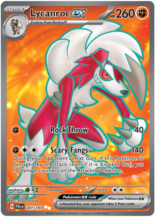 Lycanroc ex Card Front