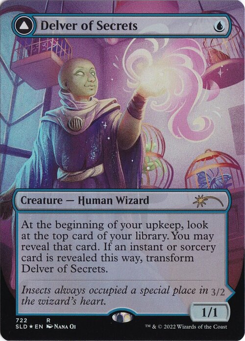 Delver of Secrets // Insectile Aberration Card Front