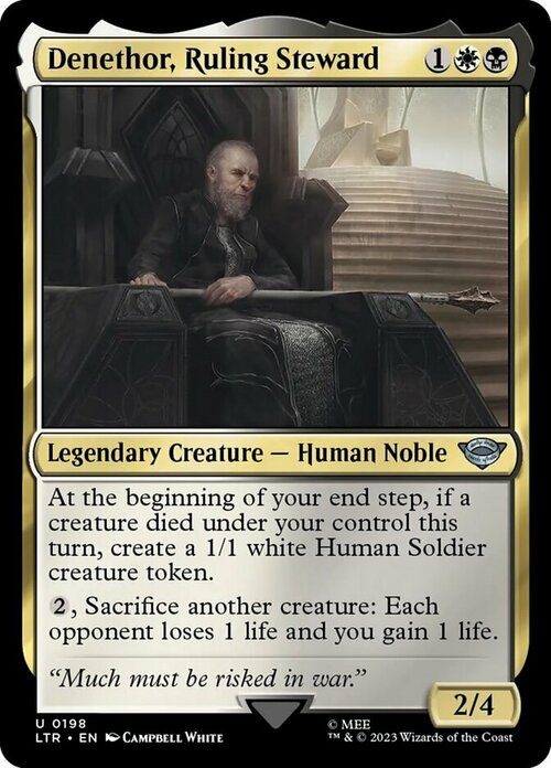 Denethor, Ruling Steward Card Front