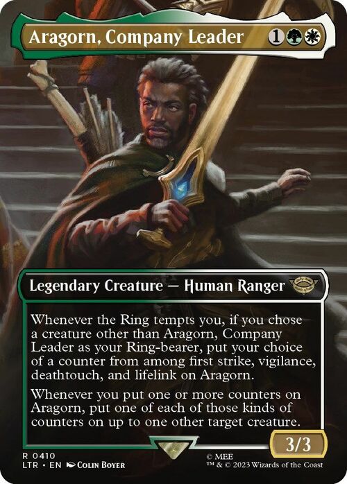 Aragorn, Company Leader Card Front