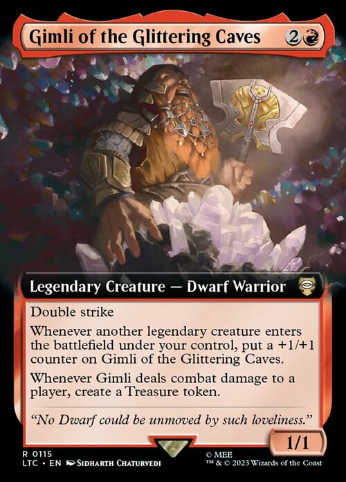 Gimli of the Glittering Caves Card Front