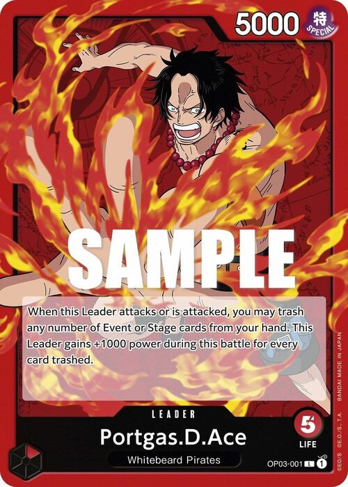 Portgas.D.Ace Card Front