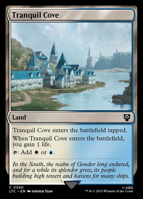 Tranquil Cove Card Front