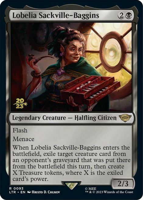 Lobelia Sackville-Baggins Card Front