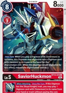 SaviorHuckmon Card Front