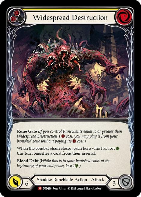 Widespread Destruction Card Front