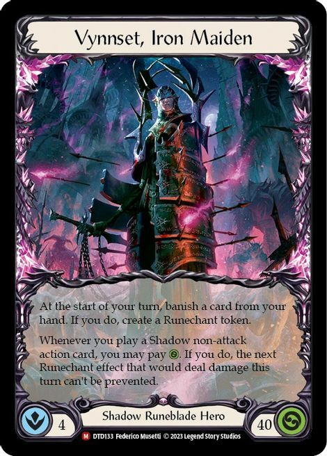 Vynnset, Iron Maiden Card Front