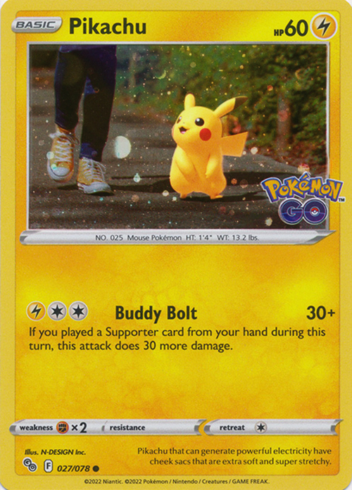 Pikachu Card Front