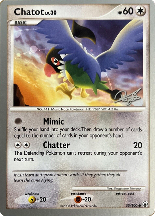 Chatot Card Front