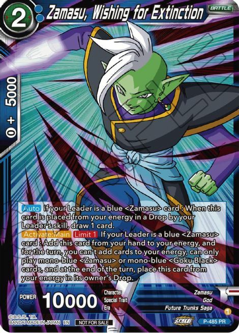 Zamasu, Wishing for Extinction Card Front