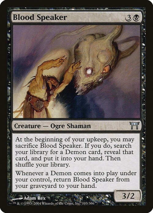 Blood Speaker Card Front