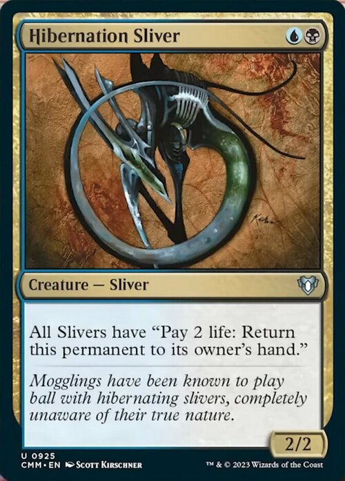 Hibernation Sliver Card Front