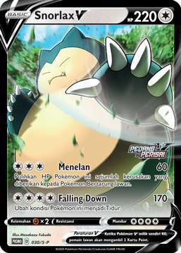 Snorlax V Card Front