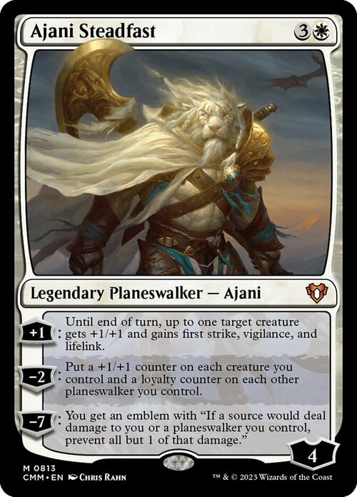 Ajani Steadfast Card Front