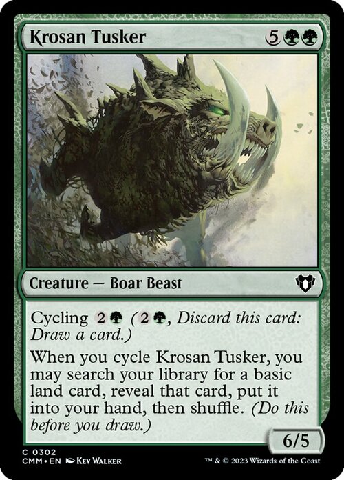 Krosan Tusker Card Front