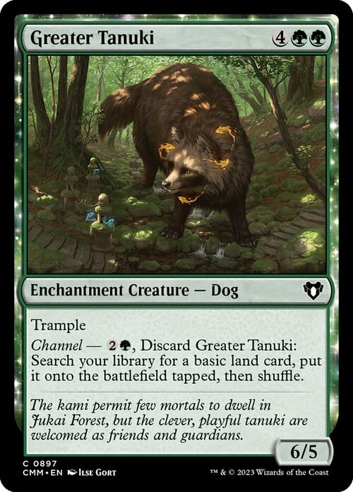 Greater Tanuki Card Front