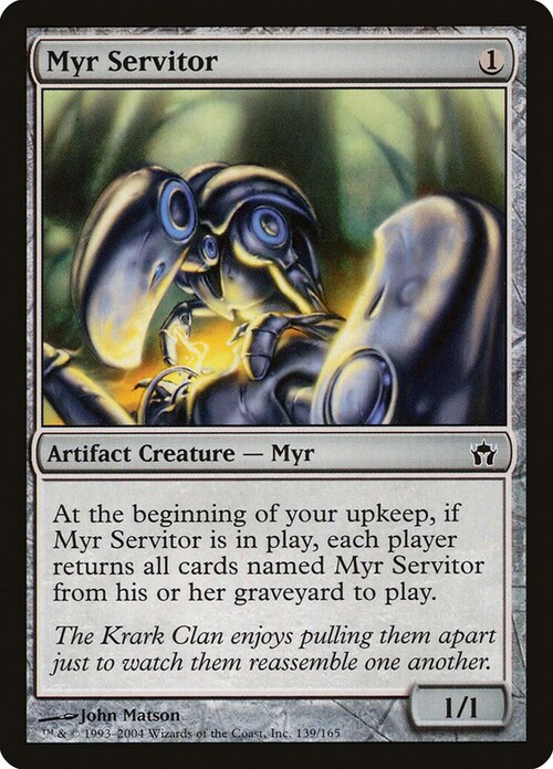 Myr Servitor Card Front