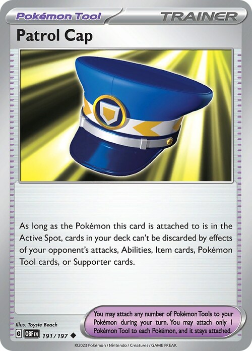 Patrol Cap Card Front