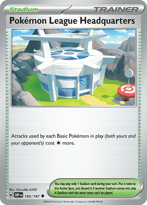 Pokémon League Headquarters Card Front