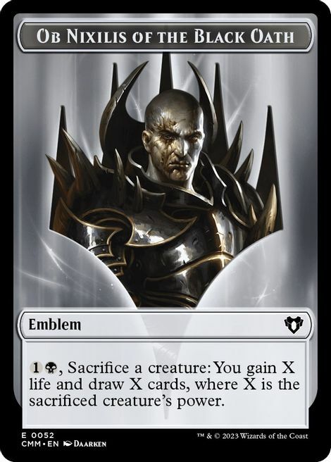 Ob Nixilis of the Black Oath Emblem // Soldier Card Front