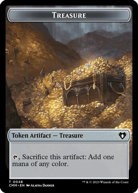 Treasure // Phyrexian Germ Card Front