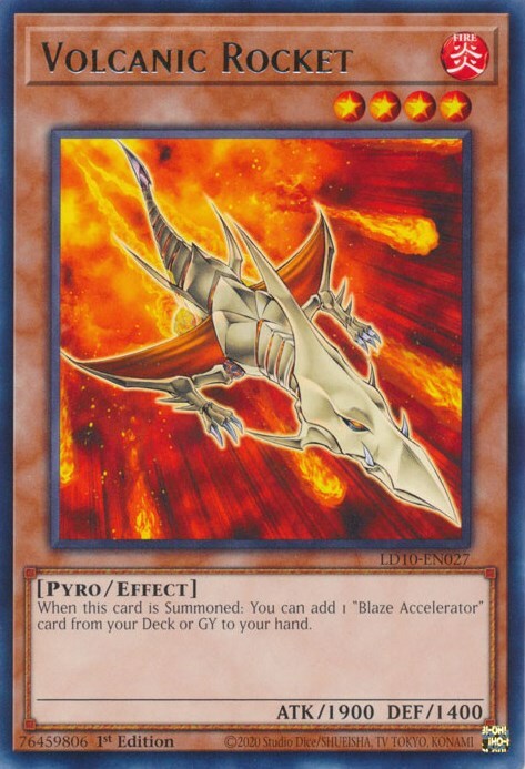 Volcanic Rocket Card Front